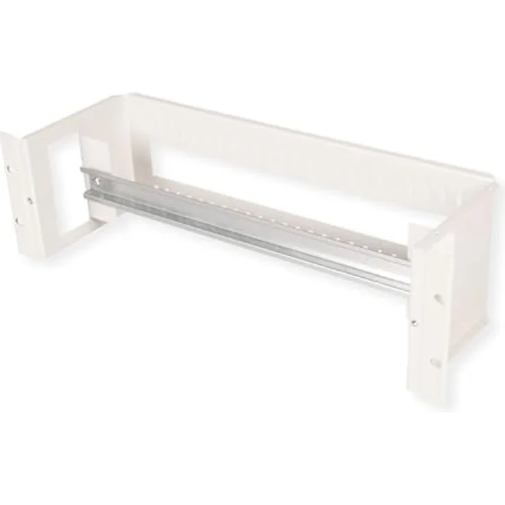 ROLINE 19-Zoll Hutschienenträger 4 HE, 175x483x215 HxBxT, für Hutschienengeräte, einfache Kabeldurchführung