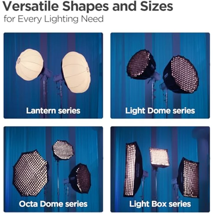 Amaran Lantern 90, kugelförmige Softbox mit 90 cm Größe, universeller Bowens-Mount, Schnellmontage-Technik für einfachen Aufbau – Bild 8