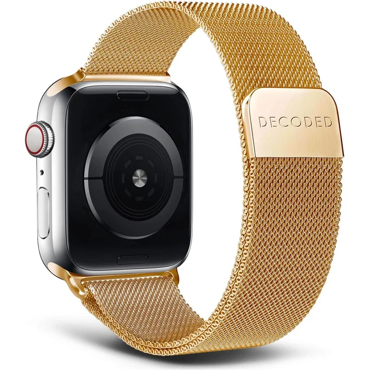 Decoded Stainless Steel Traction Strap 38/40/41mm (41 mm, 40 mm, 38 mm, Edelstahl), Gold Uhrenarmband