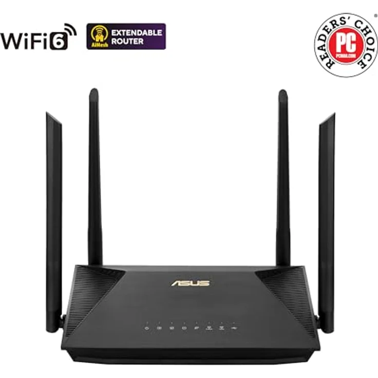 ASUS RT-AX52, Dual-Band W/L Router WiFi 6 AX1800 mit 4 Antennen, Schwarz – Bild 10