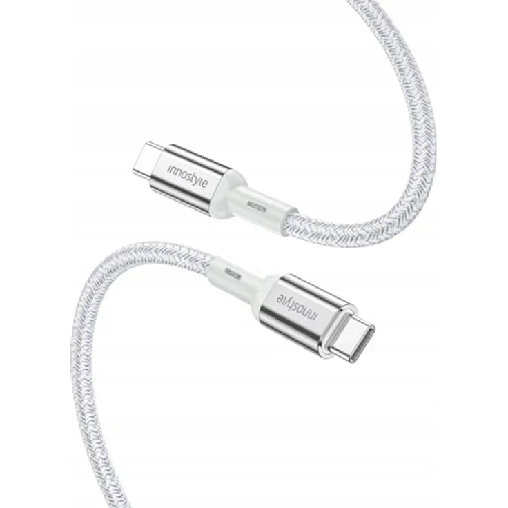 Innostyle USB C Kabel PowerFlex Ultra, 2M 100W Typ C PD, Schnellladekabel mit 4K/60Hz Unterstützung, für Samsung S24, iPhone 16, MacBook Air