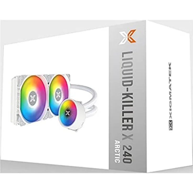 Xigmatek Kit Watercooling Liquid Killer X RGB - 240mm, CPU Wasserkühler, Weiss – Bild 2