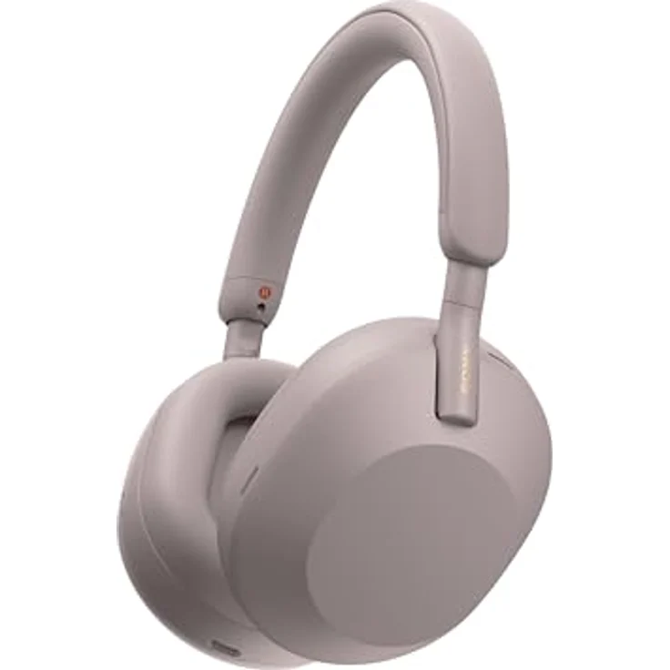 Sony WH-1000XM5 Kabellose Over-Ear-Kopfhörer mit Noise Cancelling, Bluetooth, klarer Gesprächsqualität, Hi-Res, bis zu 30h Akku, Schnellladefunktion, Alexa & Google, iOS & Android - Smoky Pink – Bild 1