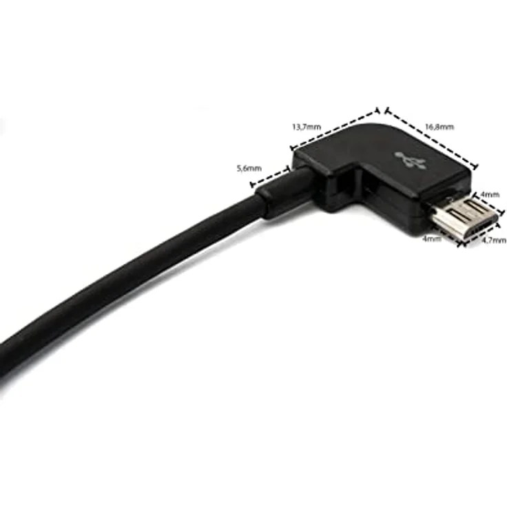System-S USB Kabel 3.1 Typ C auf Micro USB rechts Winkel 30cm 10069061986264 – Bild 8