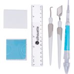 Silhouette Tool Kit, 6-teiliges Werkzeug-Set für Silhouette Maschinen, schwarz/grau