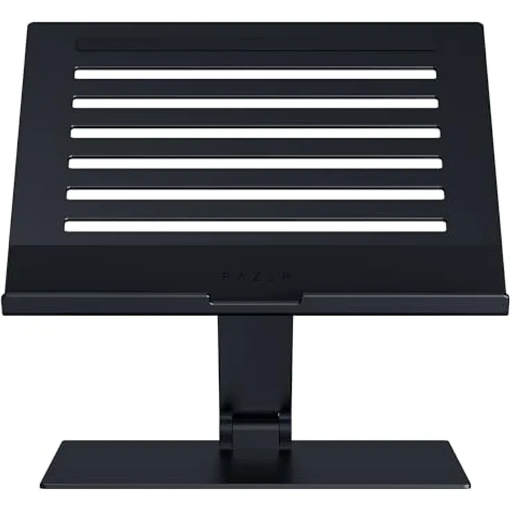 Razer Adjustable Laptop Stand - Ergonomischer höhenverstellbarer Laptop-Ständer für Laptops bis zu 18 Zoll (höhen- und neigungsverstellbar, Robustes Aluminium, belüftetes Design) in Schwarz