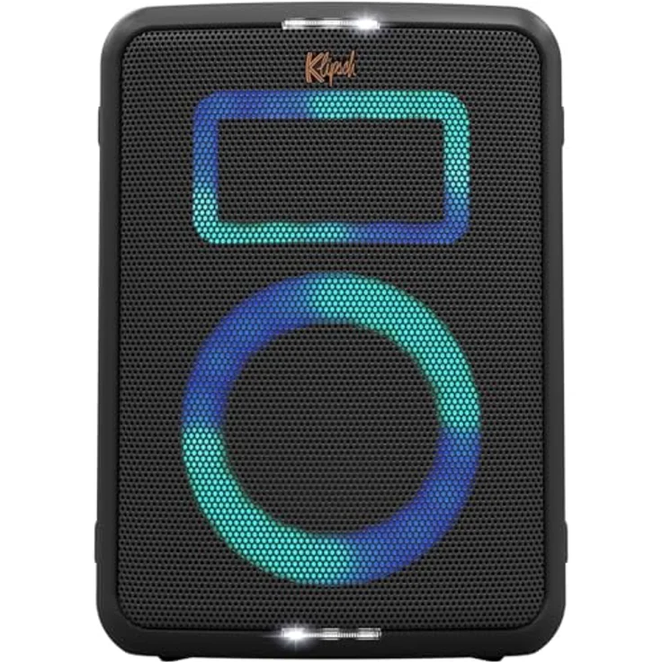 Klipsch Vegas Music City Party Speaker, Bluetooth-Lautsprecher mit 6 Lichtshow-Einstellungen, 8 Stunden Akkulaufzeit, IPX4 wasserfest, Mikrofon inklusive, pole mountable – Bild 2