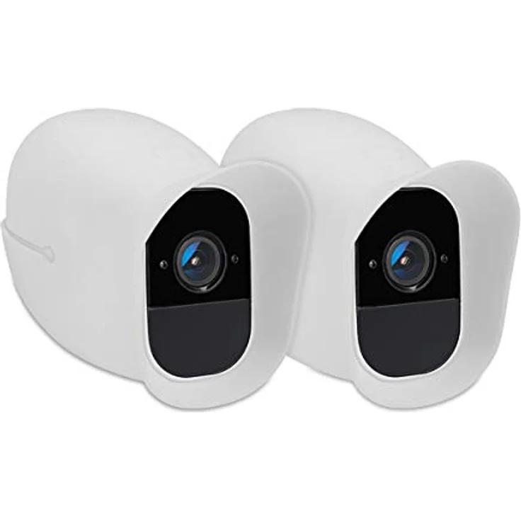 kwmobile 2X Hülle kompatibel mit Arlo Pro/Pro 2 Smart - Silikon Security Camera Cover Schutzhülle Kamera - Weiß – Bild 5