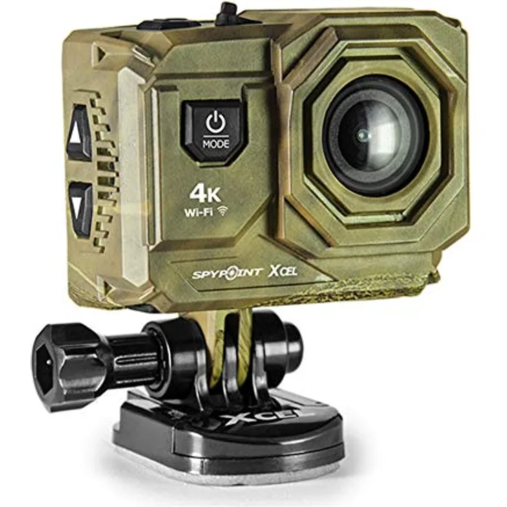 SpyPoint Xcel 4K Hunt, Action-Videokamera mit 12 MP, 170° Sichtfeld und Wetterbeständigkeit