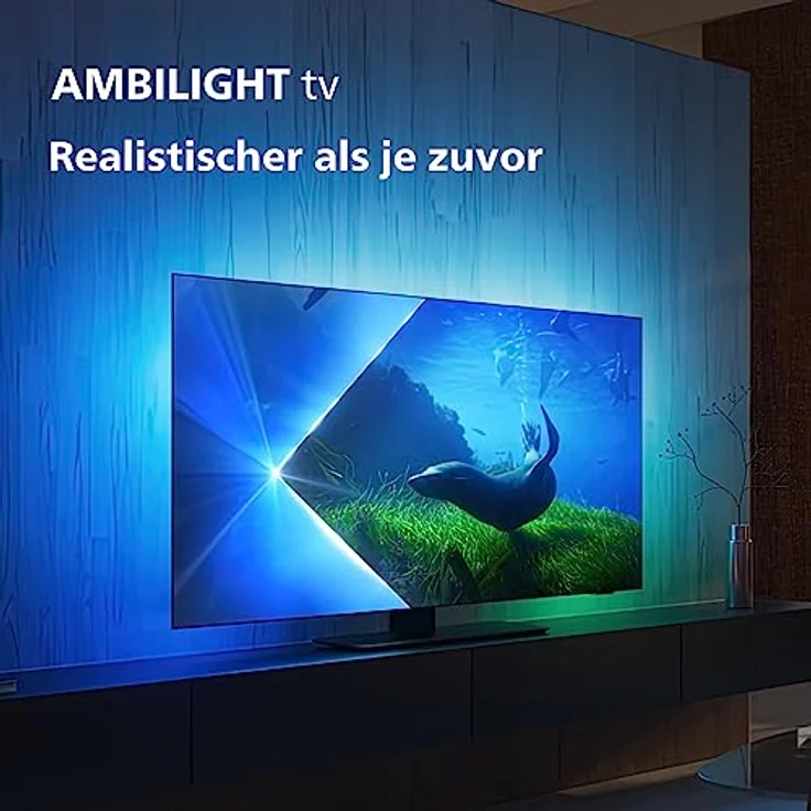 Philips Ambilight TV | 48OLED808/12 | 121 cm (48 Zoll) 4K UHD OLED Fernseher | 120 Hz | HDR | Dolby Vision | Google TV | VRR | WiFi | Bluetooth | DTS:X | Sprachsteuerung – Bild 2