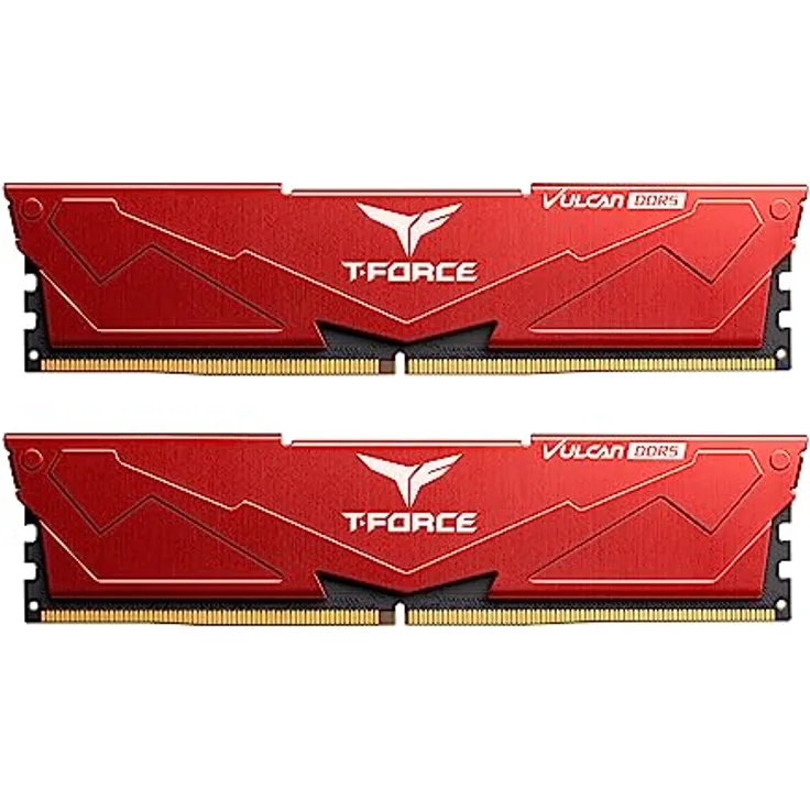 Team Group T-FORCE VULCAN DDR5 32GB KIT (2x16GB) RAM, 6000 MHz, rot