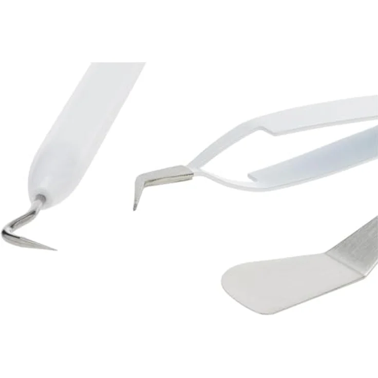 Cricut Werkzeugset Basic Tools, 5-teiliges Hilfsmittelset für Kreativplotter, grau/silber – Bild 2