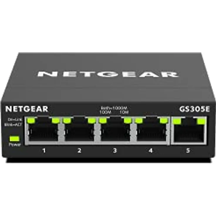 NETGEAR 5-Port Gigabit Smart Managed Plus Switch (GS305E)