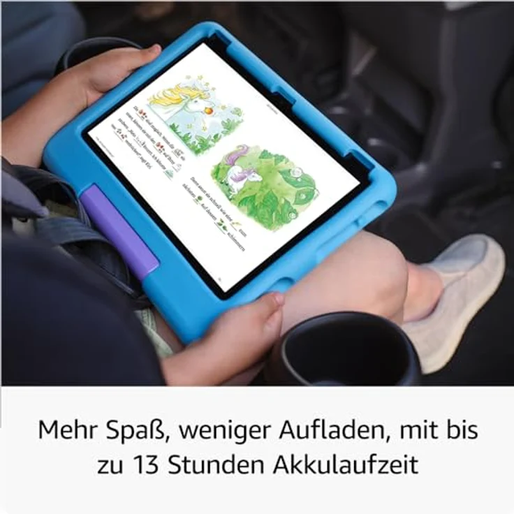 AMAZON Fire HD 10 Kids (2023), Tablet mit 32 GB, kindersicher und mit blauer Hülle – Bild 4
