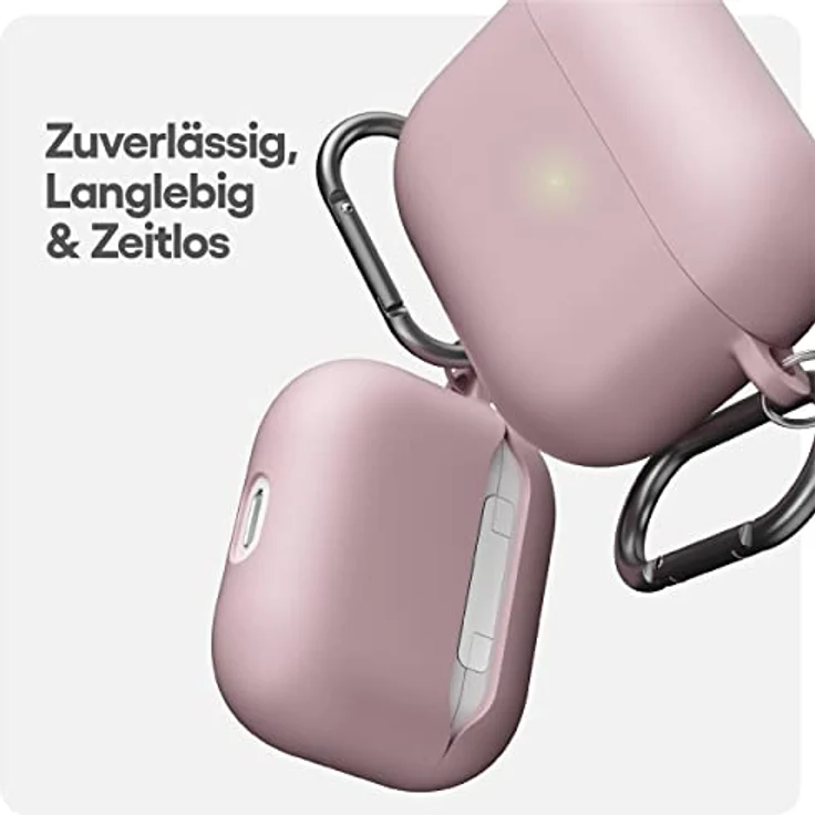 KeyBudz Kopfhörer-Schutzhülle Hybrid Shell für AirPods 3, stoßfest, kratzfest, rosa – Bild 4