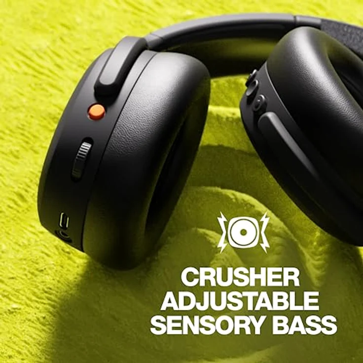 SKULLCANDY Skulcandy Crusher ANC 2 Bluetooth Noise Cancelling Kopfhörer / 50 Stunden Akku/Extra Bass Tech/Verwendung mit Android und iPhone/Mit Mikrofon/Wireless Kopfhörer Noise Cancelling - Schwarz – Bild 5