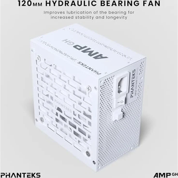 Phanteks AMP GH 1000W 80 Plus Platinum Netzteil, PCIe 5.1, ATX 3.1-1000 Watt, weiß – Bild 4