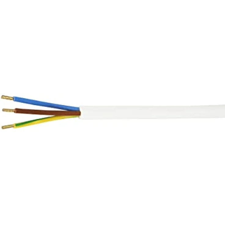 REV Verlängerung, Stromkabel mit Stecker, Ersatzkabel, 5m, 3680W, IP20, weiss – Bild 2