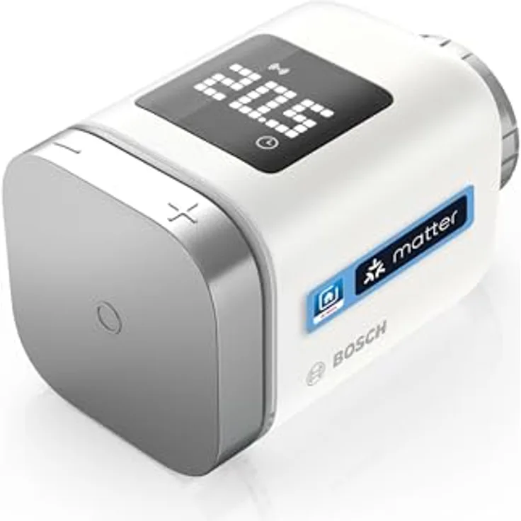Bosch Smart Home Heizkörperthermostat II [+M], smartes Thermostat, Flexible Nutzung im Bosch Smart Home System oder in herstellerübergreifend in Matter Systemen