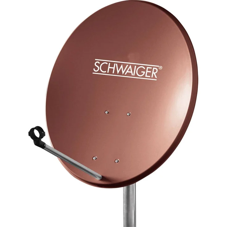 Schwaiger SPI5502SET4, SAT-Anlage ohne Receiver für 4 Teilnehmer, Offset Antenne mit Twin LNB, langlebig und widerstandsfähig