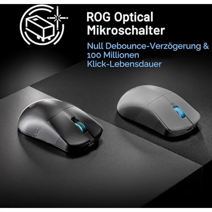Asus ROG Harpe Ace Mini Gaming-Maus (RF kabellos + Bluetooth, USB) – Bild 8
