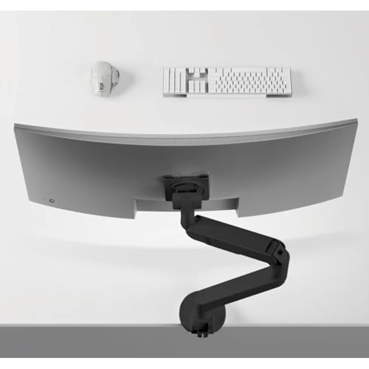 my wall HL65L, beweglicher Monitor Arm für 24 bis 57 Zoll Monitore, höhenverstellbar, schwenkbar & neigbar, Gasdruckfeder, bis 27 kg Tragkraft, für Office & Gaming – Bild 3