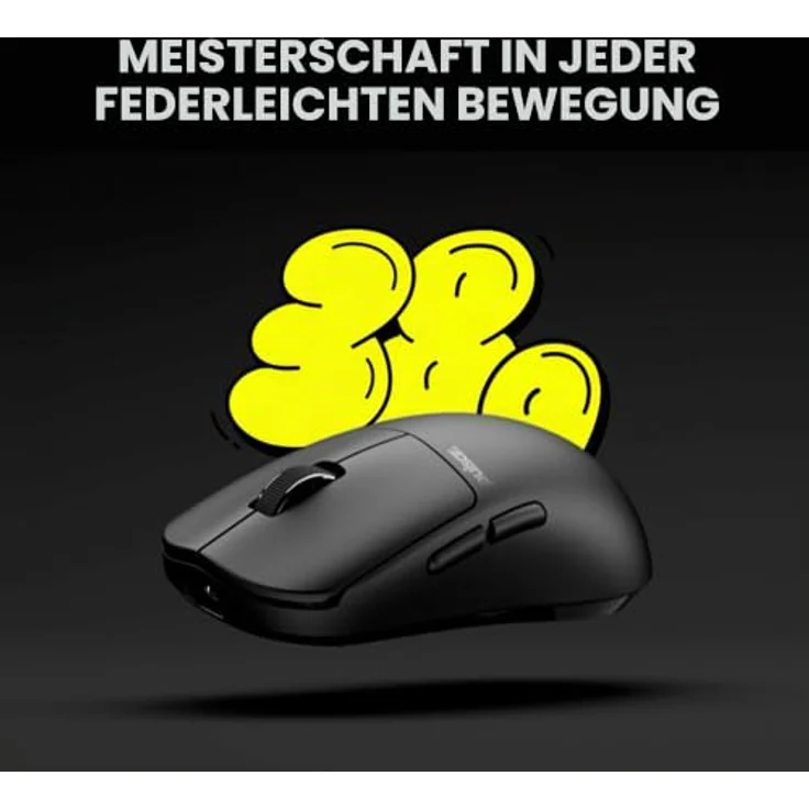 Pulsar X2N CRAZYLIGHT Mini Wireless Gaming Maus, 32.000 DPI, 8K Polling Rate, Jet Black – Bild 3
