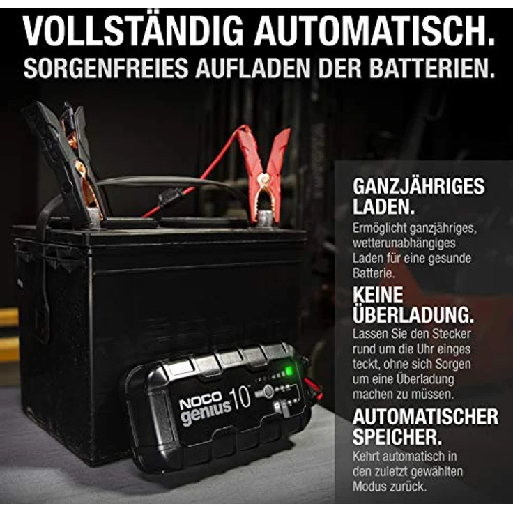 NOCO GENIUS10EU 10A Kfz-Ladegerät 6V/12V, intelligentes Ladegerät für Blei- und Lithium-Batterien – Bild 7
