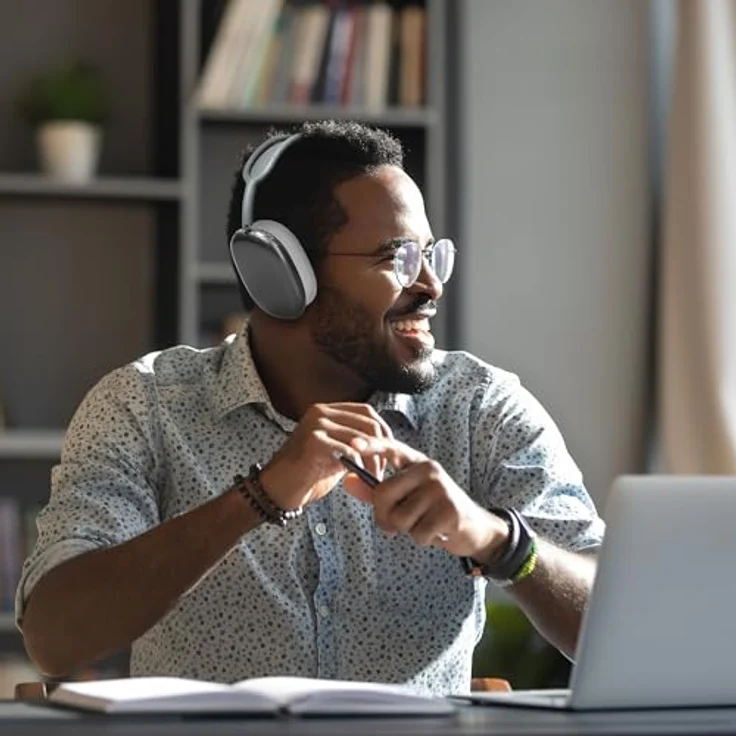 kwmobile Kopfhörer-Schutzhülle Hülle für Apple AirPods Max Cover TPU Silikon - Schutzhülle für Polster, 2er Pack, rutschfest, reißfest – Bild 3