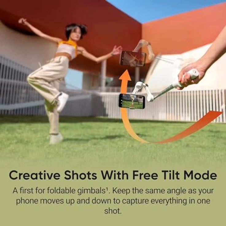 Insta360 Flow 2 Pro, Standard Bundle Summit White mit 3-Achsen-Stabilisierung und integriertem Selfie-Stick – Bild 7