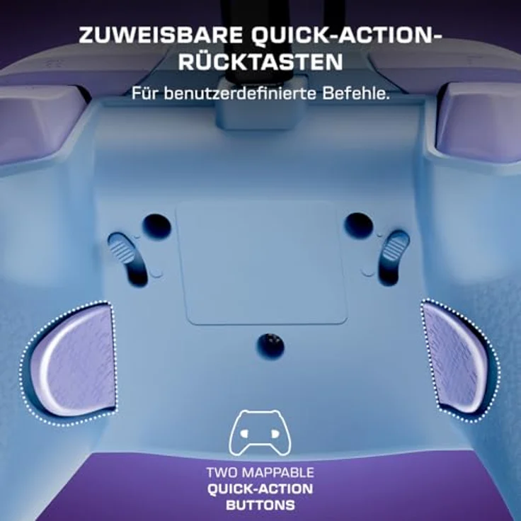 Turtle Beach Rematch Advanced Wired Gamepad, Gaming Controller mit Hall-Effekt-Hair-Trigger und Leuchtfunktion, Cotton Candy (PC) – Bild 6