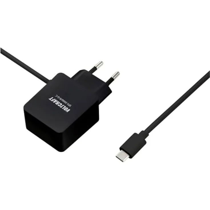 Voltcraft VC-15304175 Steckernetzteil, Festspannung 5.1 V/DC, 9 V/DC, 12 V/DC, 15 V/DC 5 A 27 W Raspberry Pi geeignet, USB-C Stecker