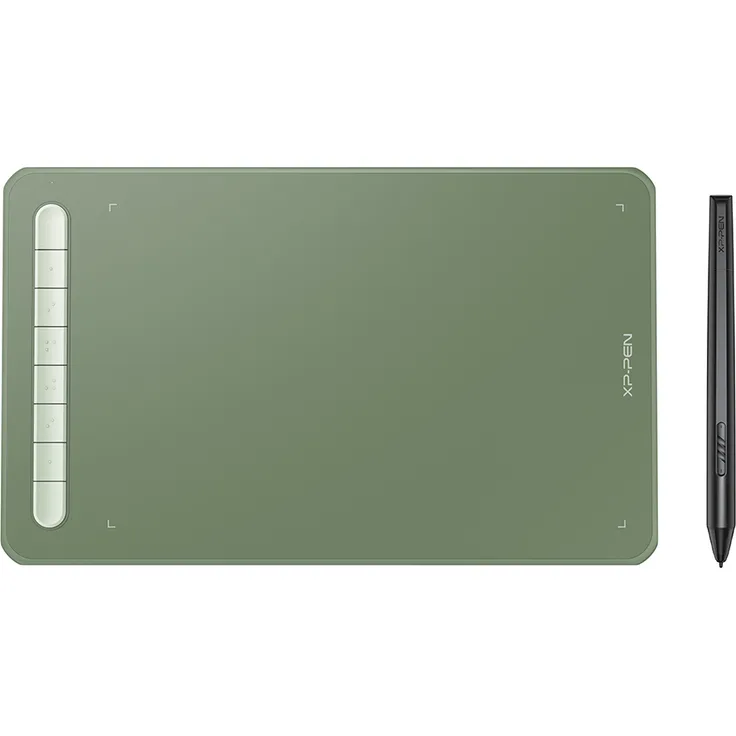 XP-Pen Deco M Grafiktablett 8"x5" mit 8 Schnellzugriffstasten, X3 Stift, grün, umfassende Kompatibilität für Windows, Mac, Android und mehr