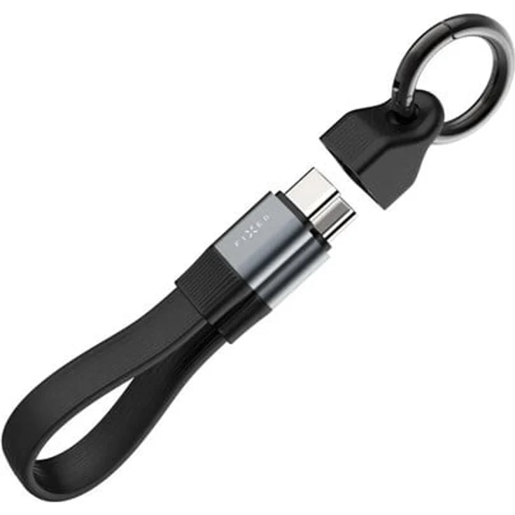 FIXED Clip USB 3.2 Gen2 240W USB-C/C Kabel, 14 cm, 10Gb/s Datenübertragung, 4K-Videounterstützung, schwarz