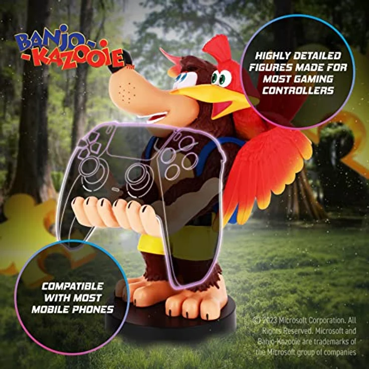 Cable Guys RARE: Banjo-Kazooie Controller- und Smartphone-Ständer, ca. 21 cm hoch, kompatibel mit PS5 und Xbox Series X/S – Bild 4