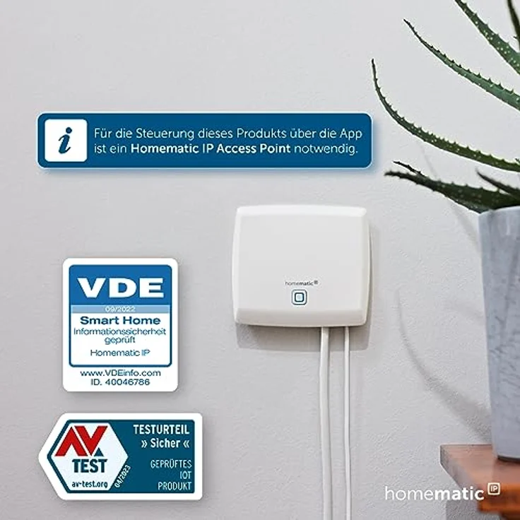 Homematic IP Smart Home Wandthermostat mit Luftfeuchtigkeitssensor, athrazit, digitales Thermostat Heizkörper/Fußbodenheizung App, Alexa, Google Assistant, Temperaturmessung, Energie sparen, 159820A0 – Bild 3