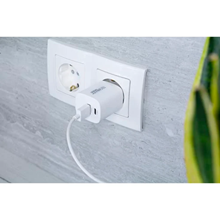 Technaxx 30W Dual Port Schnellladegerät TX-198 für Handy & Geräte - Netzstecker für Ladekabel - 1xUSB-C, 1xUSB-A Schnellladegerät, Intelligente Ladeüberwachung, GS-geprüft, 6 mal schneller als üblich – Bild 5