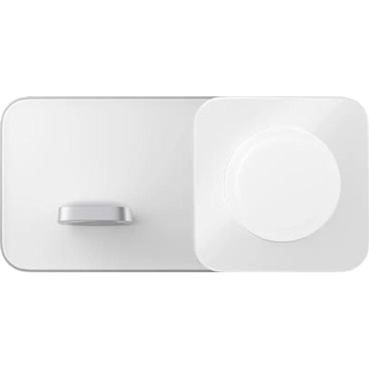 NOMAD Base One Max 3:1 with Magsafe | kabellose Qi-Ladestation | MagSafe | bis zu 15 Watt| inklusive Ladekabel | hochwertige Materialien, Silber, (NM01310785) – Bild 1