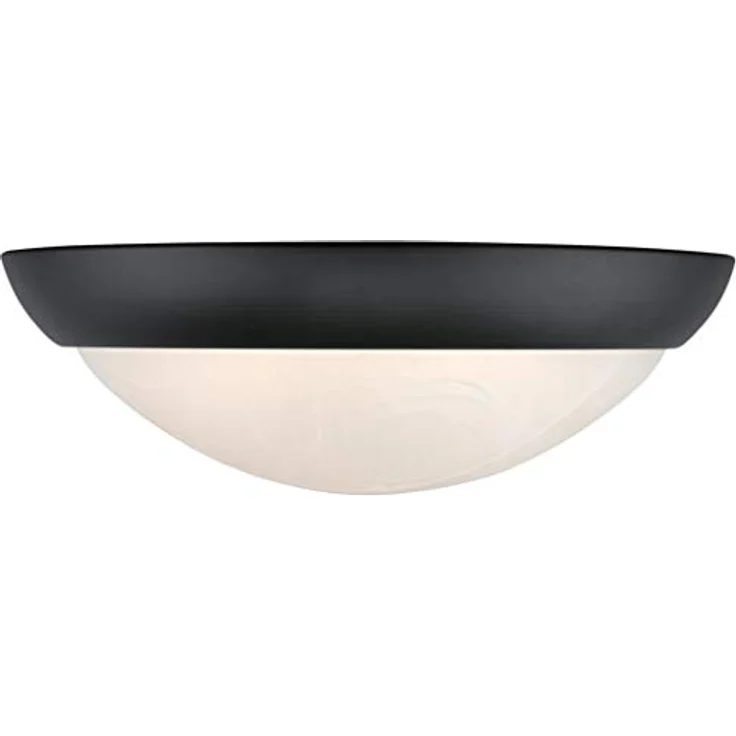Westinghouse Lighting 28 cm Dimmbare LED-Deckenleuchte in geölter Bronze mit weißem Alabasterglas – Bild 3
