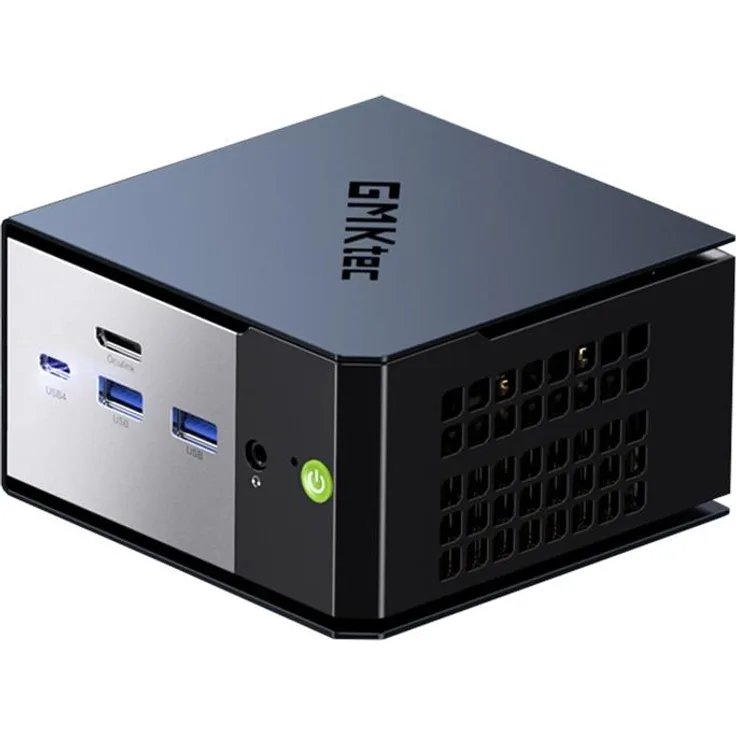 GMKtec EVO-X1, Mini-PC mit AMD Ryzen AI 9 HX 370, 32 GB RAM und 1 TB SSD, integrierte Radeon 890M Grafikkarte, 50 TOPS XDNA 2 Co-Prozessor, für Multitasking und Gaming