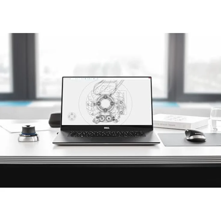 3Dconnexion SpaceMouse Wireless Kit 2 (Bluetooth Edition, Mobile Design-Lösung, für CAD und 3D, kabellos), Mattschwarz – Bild 2