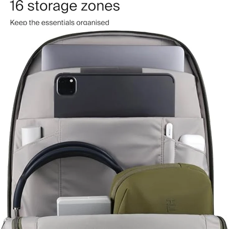 Urth Arkose 20L Backpack mit Kameraeinsatz, praktische Kameratasche für Fotografie, Grün – Bild 6