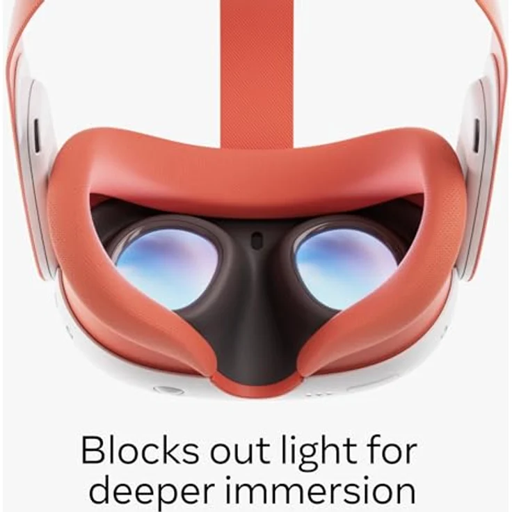 Meta Quest 3 Colored Facial Interface & Strap Virtual-Reality-Brille, Blood Orange Variant – Bild 5