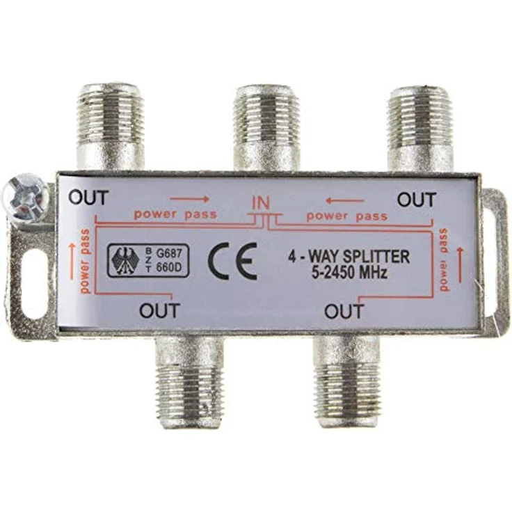 SAT & BK-Verteiler 4-fach Splitter 100dB geschirmt HD- und Unicable- tauchglich – Bild 1
