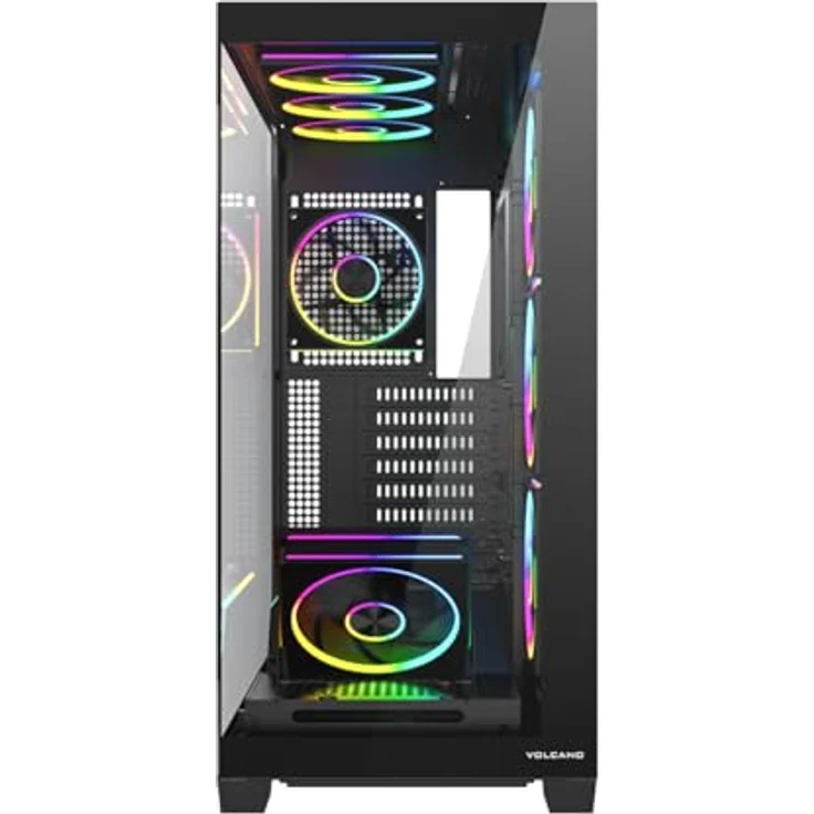 Modecom Volcano Stellar Plus ARGB Midi 8F, Gaming-Computergehäuse mit 8 ...