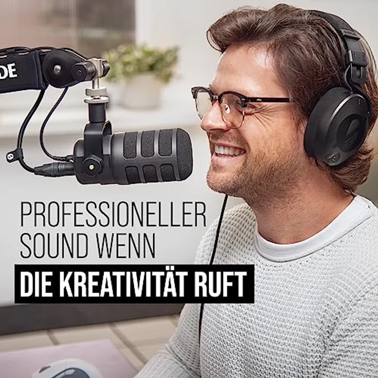 RØDE PodMic Vielseitiges dynamisches Rundfunk-USB-Mikrofon mit XLR- und USB-Anschluss für Podcasts, Streaming, Gaming, Musikproduktion und Inhaltserstellung – Bild 5