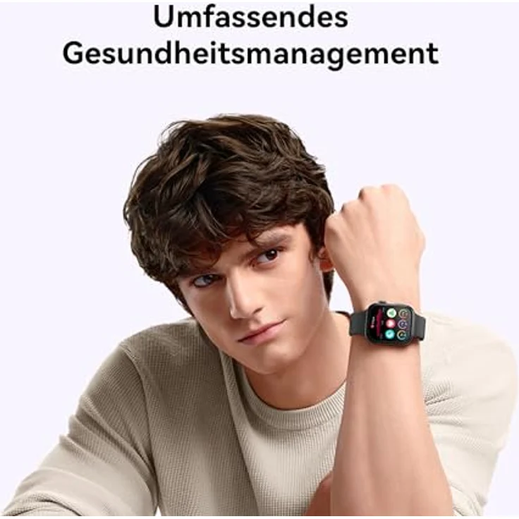 HUAWEI Watch FIT 3, 1,82″ AMOLED-Display, Ultraschlankes Design, Bluetooth-Anrufe, Bis zu 10 Tage Akkulaufzeit, Kompatibel mit iOS & Android, Umfassendes Fitness-Management, GPS, Weiß (Leder) – Bild 5