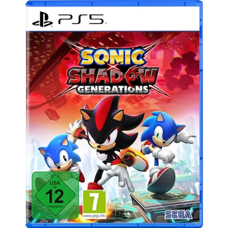Atlus Sonic x Shadow Generations (PlayStation 5), inkl. Remaster von Sonic Generations mit 3D- und 2D-Level von Sonic, Shadow's neue Story-Kampagne – Bild 1