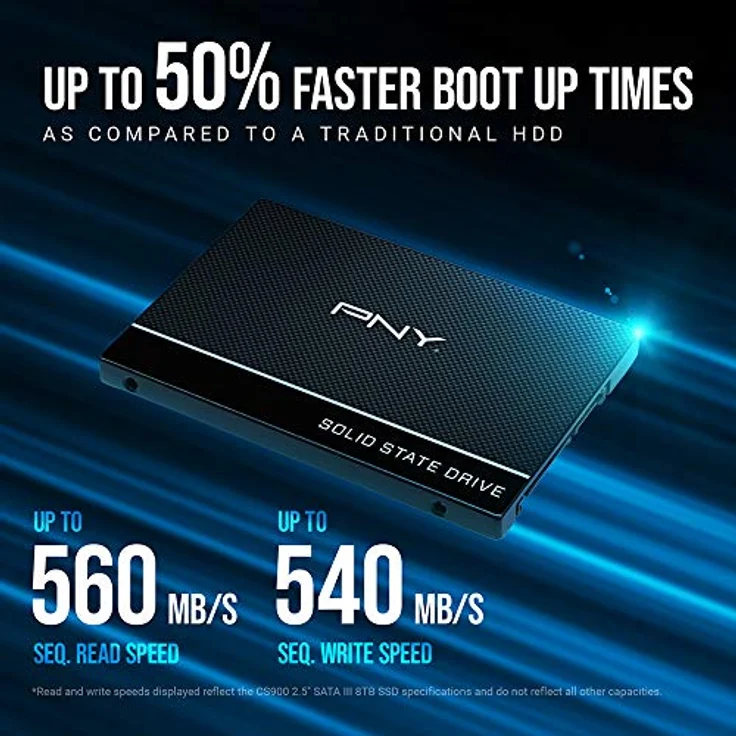 PNY CS900 1TB 2.5 SATA III Internal Solid State Drive (SSD) - (SSD7CS900-1TB-Rb) – Bild 3