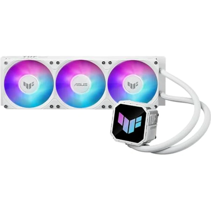 ASUS TUF Gaming LC III 360 ARGB, CPU Wasserkühler mit vorinstallierten Lüftern, Weiss – Bild 4